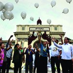 During the UP Visayas' celebration of the 70th Anniversary of the UP Presence in Iloilo held in February 20-24, 2017 (Photo from the UP Visayas Facebook page, https://www.facebook.com/U.P.Visayas)