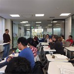 Prof. Wystan dela Peña, coordinator of the European Studies of UPCIS, gives his lecture on “Ilustrados Enamorados del Japón, or La Tierra del Sol Naciente in the Filipino Hispanic Elite's Imagining of a Post-Colonial Philippines” students, faculty, and alumni of Ferris University, Yokohama National University (YNU), Japan Women's University, and the UP Center for International Studies. Among the professors in attendance were Profs. Patrick Heller, Ogaya Chiho and Onishi Hiroshi of Ferris University; Profs. Tanabe Kazuko, PhD and Yasunori Fukuda, PhD of Japan Woman's University; Prof. Kabashima Hiromi of YNU; and Assoc. Prof. Amparo Adelina C. Umali,III, PhD. (Photo from UPCIS)