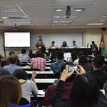 Conference participants discuss strategic forecasts in view of the rise of China as a global superpower. (Photo by Bong Arboleda, UP MPRO)