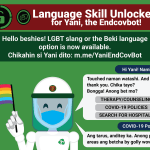 Yani, the EndCovBot, learns LGBT slang