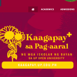Screenshot of the UPOU website. [https://www.upou.edu.ph/home/