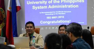 ISO 2001:2015 certification affirms UP’s commitment to quality public service