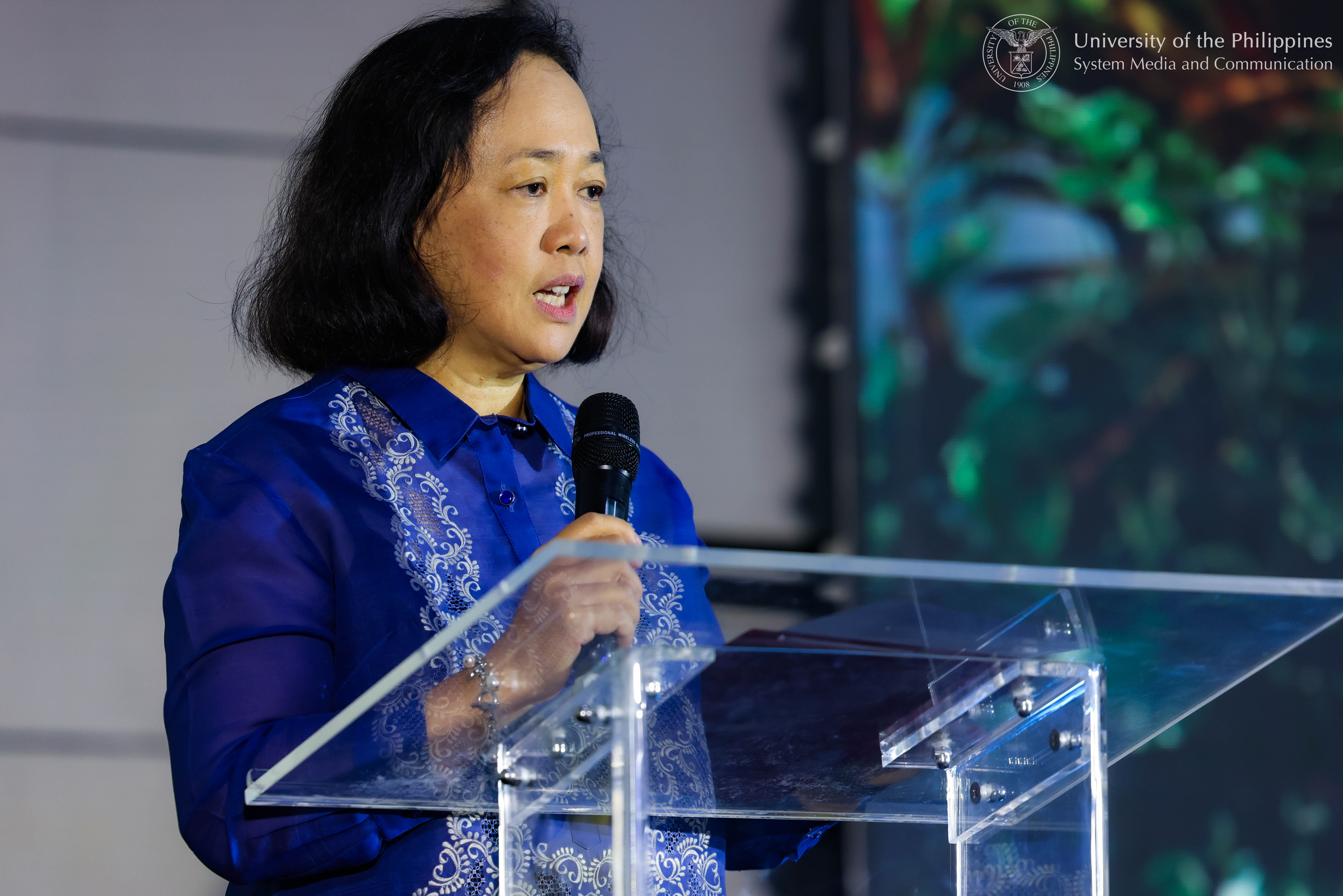 “Kailangan nating patuloy na kumilos, sumulong, at maging bukás sa mga bagong direksyon ng ating lipunan.” — UP Assistant Vice President for Academic Affairs (Quality Assurance) Alyssa Peleo-Alampay. Photo by Jonathan Madrid, UPS-MCO.